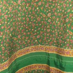 Silk Sari Wrap Skirt! Boho Beautiful! Reversible